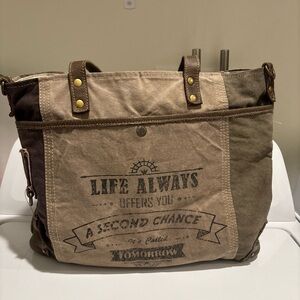 Myra Bag Brown and tan Shoulder Bag